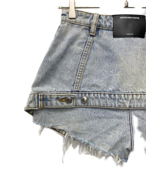 ALEXANDER WANG（アレキサンダー・ワン）ALEXANDER WANG (アレキサンダー・ワン) デニムショートパンツ ブルー サイズ:W26の古着・服飾アイテム