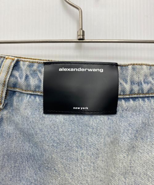 ALEXANDER WANG（アレキサンダー・ワン）ALEXANDER WANG (アレキサンダー・ワン) デニムショートパンツ ブルー サイズ:W26の古着・服飾アイテム