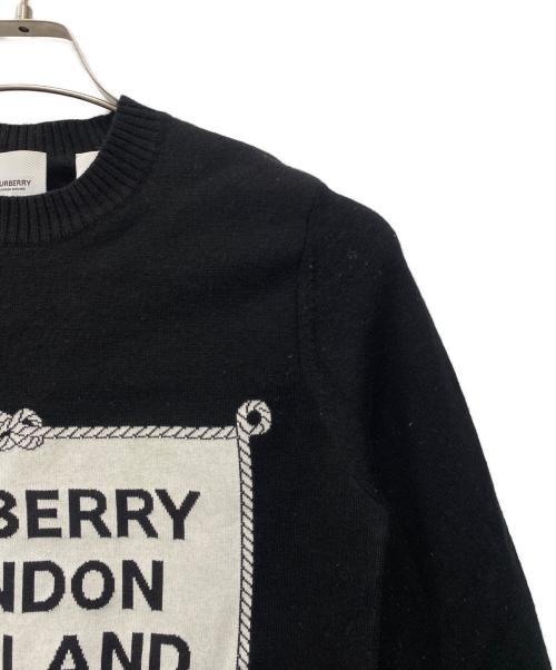 BURBERRY LONDON（バーバリーロンドン）BURBERRY LONDON (バーバリーロンドン) 薄手ニット ブラック サイズ:XSの古着・服飾アイテム