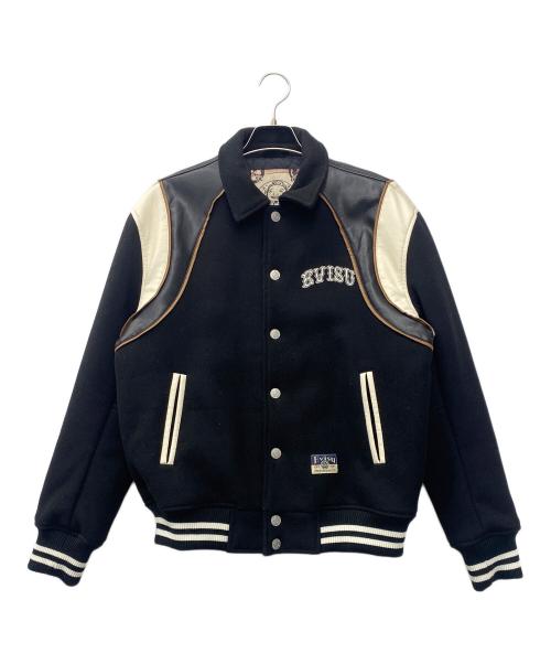 EVISU（エヴィス）EVISU (エヴィス) ベースボールジャケット ブラック サイズ:Sの古着・服飾アイテム