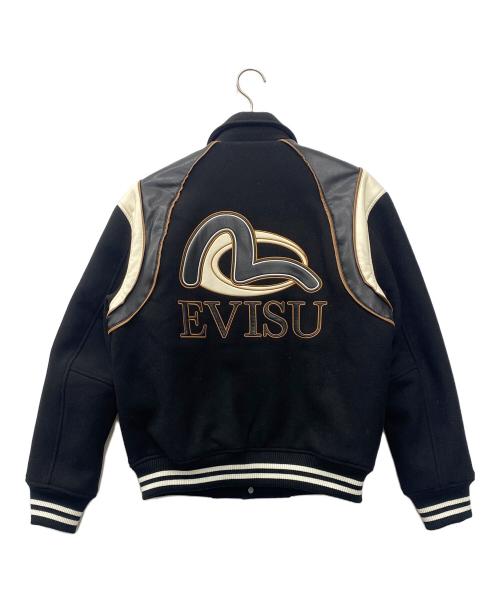 EVISU（エヴィス）EVISU (エヴィス) ベースボールジャケット ブラック サイズ:Sの古着・服飾アイテム