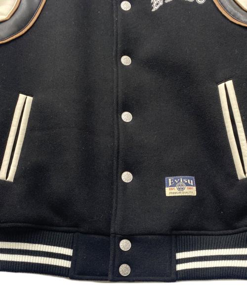 EVISU（エヴィス）EVISU (エヴィス) ベースボールジャケット ブラック サイズ:Sの古着・服飾アイテム
