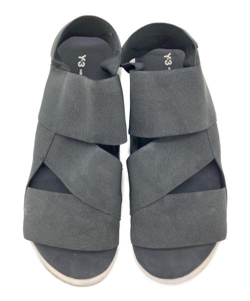 Y-3（ワイスリー）Y-3 (ワイスリー) QASA SANDAL ブラック×ホワイト サイズ:27.5㎝の古着・服飾アイテム