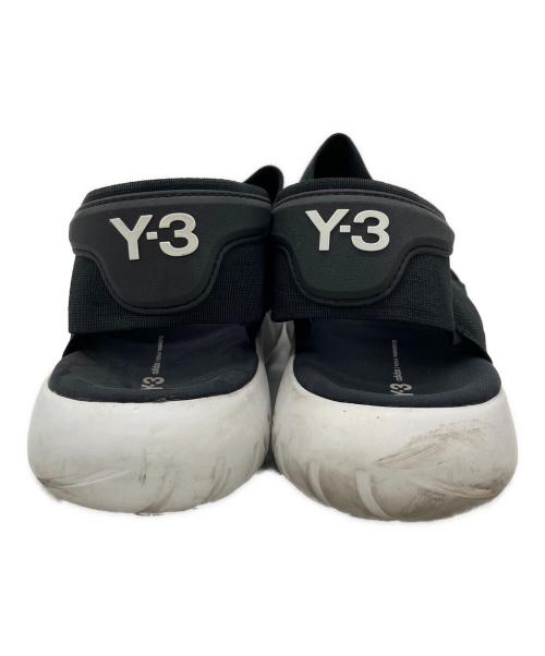 Y-3（ワイスリー）Y-3 (ワイスリー) QASA SANDAL ブラック×ホワイト サイズ:27.5㎝の古着・服飾アイテム