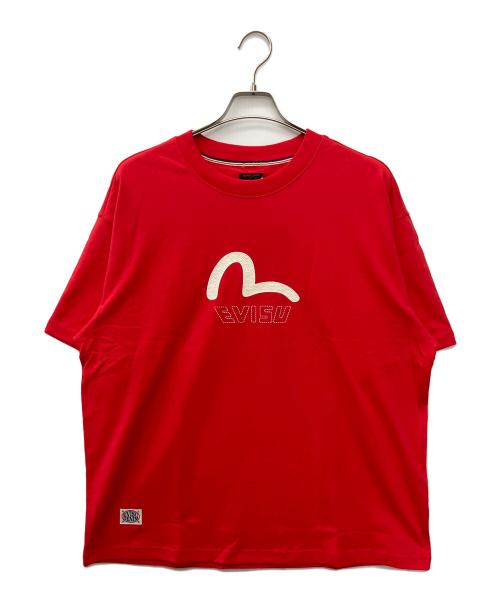 EVISU（エヴィス）EVISU (エヴィス) 半袖カットソー レッド サイズ:XL 未使用品の古着・服飾アイテム
