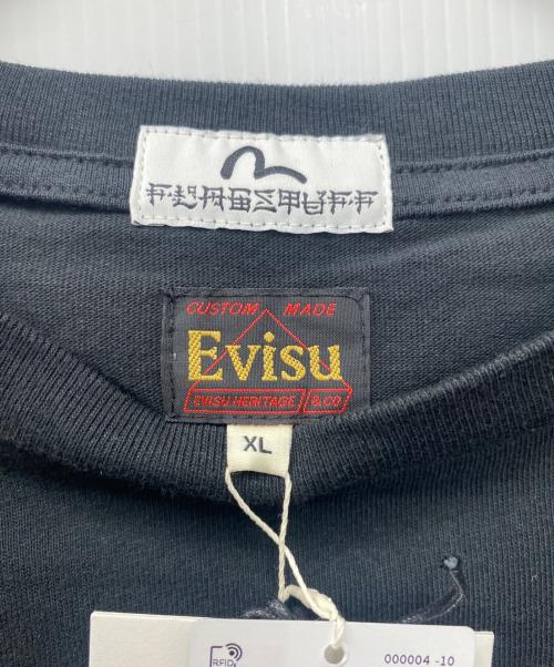 EVISU（エヴィス）EVISU (エヴィス) 半袖カットソー ブラック サイズ:XLの古着・服飾アイテム
