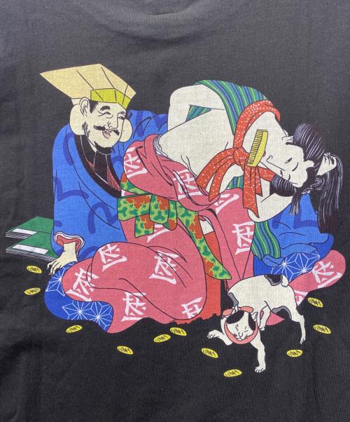 EVISU（エヴィス）EVISU (エヴィス) 半袖カットソー ブラック サイズ:XLの古着・服飾アイテム