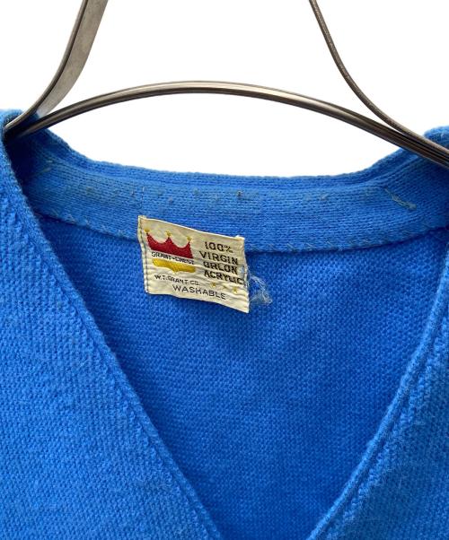 GRANT-CREST（グラントクレスト）GRANT-CREST (グラントクレスト) 厚手カーディガン ブルー サイズ:-の古着・服飾アイテム