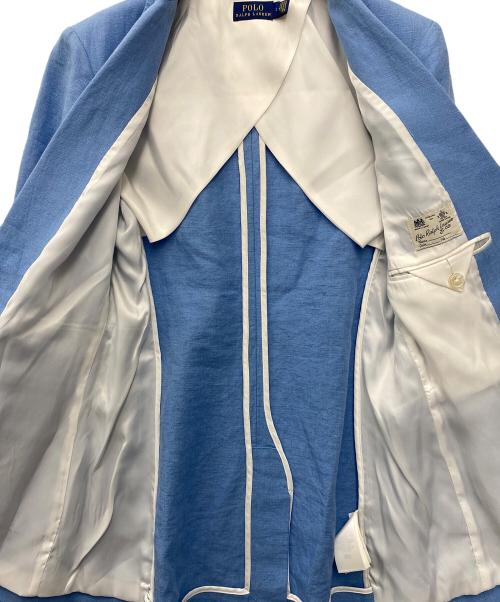 POLO RALPH LAUREN（ポロ・ラルフローレン）POLO RALPH LAUREN (ポロ・ラルフローレン) テーラードジャケット ブルー サイズ:SIZE2の古着・服飾アイテム