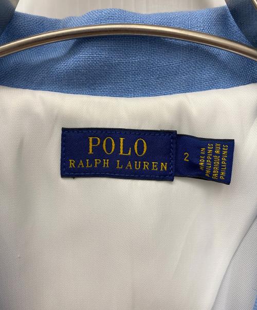 POLO RALPH LAUREN（ポロ・ラルフローレン）POLO RALPH LAUREN (ポロ・ラルフローレン) テーラードジャケット ブルー サイズ:SIZE2の古着・服飾アイテム