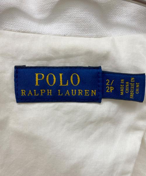 POLO RALPH LAUREN（ポロ・ラルフローレン）POLO RALPH LAUREN (ポロ・ラルフローレン) テーラードジャケット ホワイト サイズ:SIZE2の古着・服飾アイテム