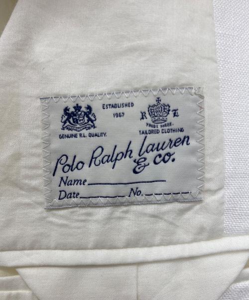 POLO RALPH LAUREN（ポロ・ラルフローレン）POLO RALPH LAUREN (ポロ・ラルフローレン) テーラードジャケット ホワイト サイズ:SIZE2の古着・服飾アイテム