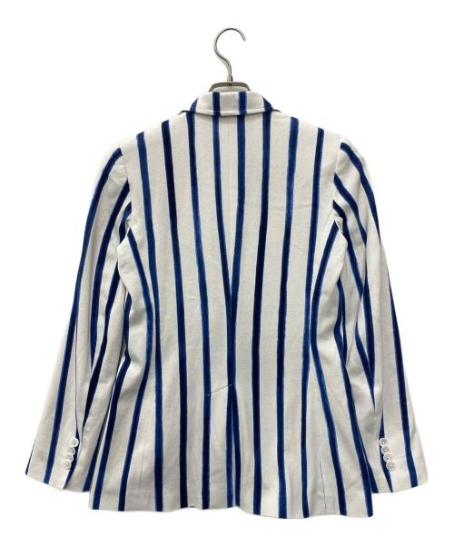 POLO RALPH LAUREN（ポロ・ラルフローレン）POLO RALPH LAUREN (ポロ・ラルフローレン) テーラードジャケット ホワイト×ブルー サイズ:SIZE2の古着・服飾アイテム