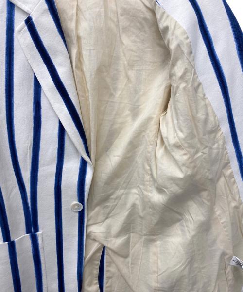 POLO RALPH LAUREN（ポロ・ラルフローレン）POLO RALPH LAUREN (ポロ・ラルフローレン) テーラードジャケット ホワイト×ブルー サイズ:SIZE2の古着・服飾アイテム