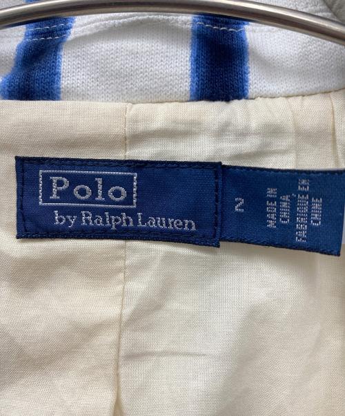 POLO RALPH LAUREN（ポロ・ラルフローレン）POLO RALPH LAUREN (ポロ・ラルフローレン) テーラードジャケット ホワイト×ブルー サイズ:SIZE2の古着・服飾アイテム