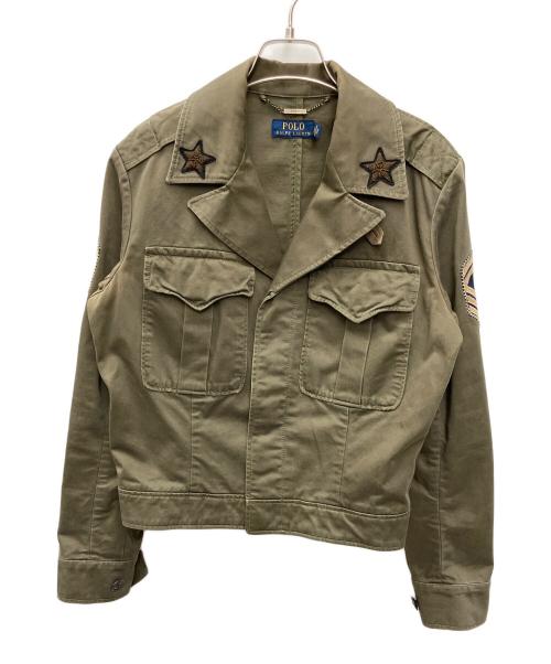 POLO RALPH LAUREN（ポロ・ラルフローレン）POLO RALPH LAUREN (ポロ・ラルフローレン) ミリタリージャケット オリーブ サイズ:Ｓの古着・服飾アイテム