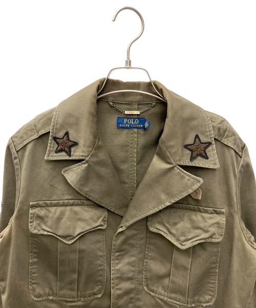 POLO RALPH LAUREN（ポロ・ラルフローレン）POLO RALPH LAUREN (ポロ・ラルフローレン) ミリタリージャケット オリーブ サイズ:Ｓの古着・服飾アイテム