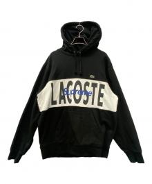 LACOSTE LIVE×SUPREME（ラコステライブ×シュプリーム）の古着「プルオーバーパーカー」｜ブラック