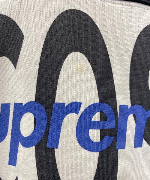 LACOSTE LIVE（ラコステライブ）LACOSTE LIVE (ラコステライブ) SUPREME (シュプリーム) プルオーバーパーカー ブラック サイズ:Ｌの古着・服飾アイテム