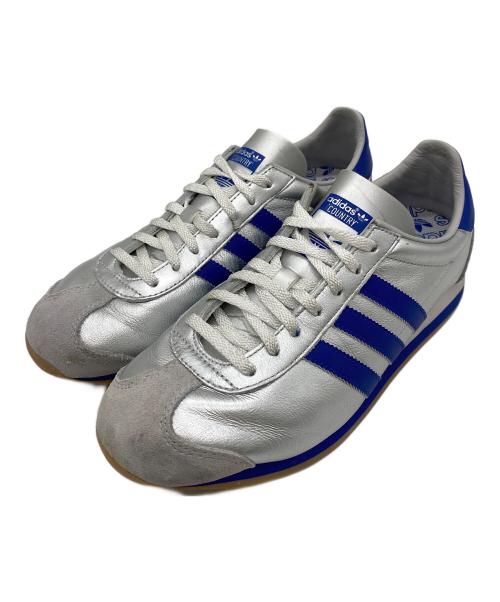 adidas（アディダス）adidas (アディダス) ローカットスニーカー シルバー×ブルー サイズ:US　7の古着・服飾アイテム