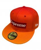 New Era×SUPREMEニューエラ×シュプリーム）の古着「キャップ」｜オレンジ