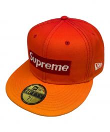 New Era×SUPREME（ニューエラ×シュプリーム）の古着「キャップ」｜オレンジ
