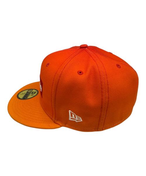 New Era（ニューエラ）New Era (ニューエラ) SUPREME (シュプリーム) キャップ オレンジの古着・服飾アイテム