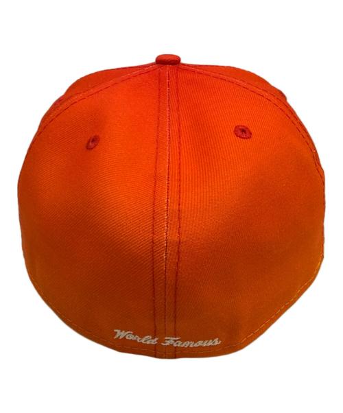 New Era（ニューエラ）New Era (ニューエラ) SUPREME (シュプリーム) キャップ オレンジの古着・服飾アイテム