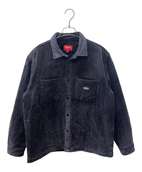 SUPREME（シュプリーム）SUPREME (シュプリーム) キルティングジャケット ネイビーグレー サイズ:Mの古着・服飾アイテム
