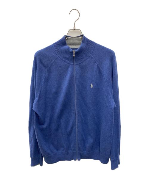 POLO RALPH LAUREN（ポロ・ラルフローレン）POLO RALPH LAUREN (ポロ・ラルフローレン) ジップアップジャケット ブルー サイズ:Lの古着・服飾アイテム