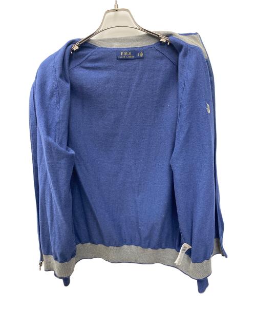 POLO RALPH LAUREN（ポロ・ラルフローレン）POLO RALPH LAUREN (ポロ・ラルフローレン) ジップアップジャケット ブルー サイズ:Lの古着・服飾アイテム