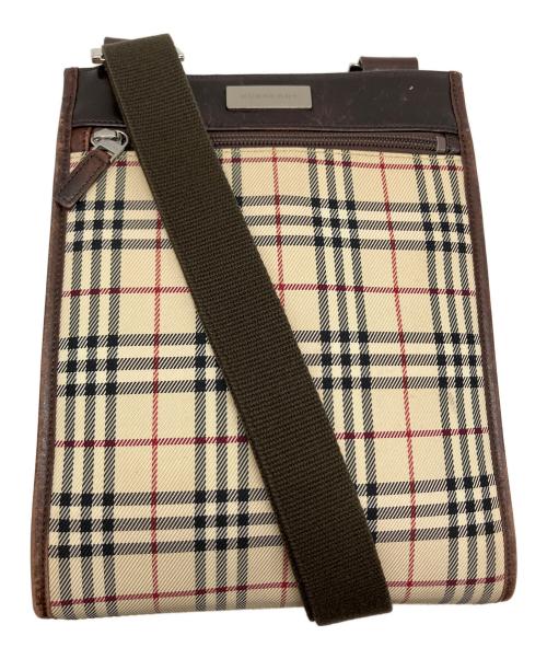 BURBERRY（バーバリー）BURBERRY (バーバリー) ショルダーバッグ ベージュ×ブラウンの古着・服飾アイテム