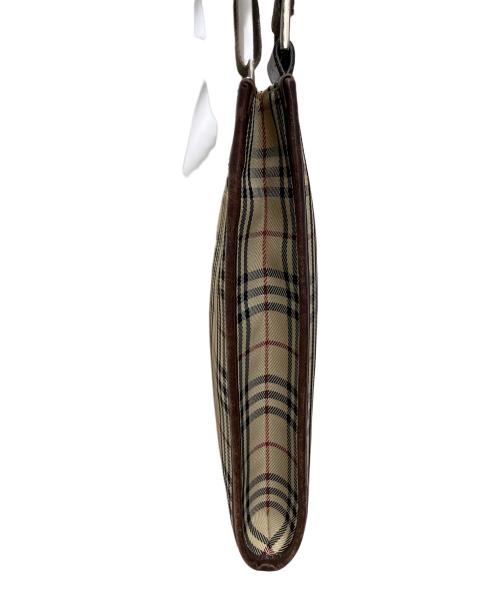 BURBERRY（バーバリー）BURBERRY (バーバリー) ショルダーバッグ ベージュ×ブラウンの古着・服飾アイテム
