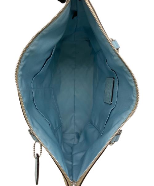 COACH（コーチ）COACH (コーチ) トートバッグ スカイブルー×ベージュの古着・服飾アイテム
