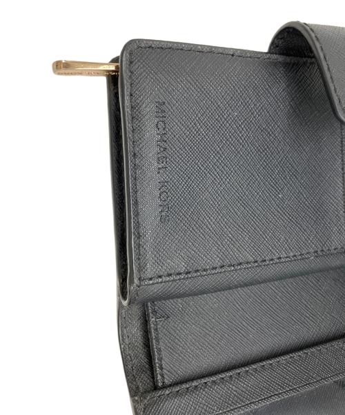 MICHAEL KORS（マイケルコース）MICHAEL KORS (マイケルコース) 2つ折り財布 ブラックの古着・服飾アイテム