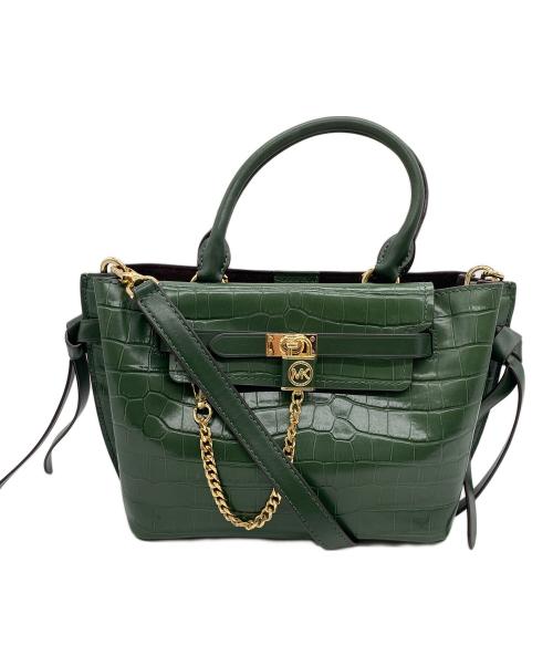 MICHAEL KORS（マイケルコース）MICHAEL KORS (マイケルコース) ハンドバッグ グリーンの古着・服飾アイテム