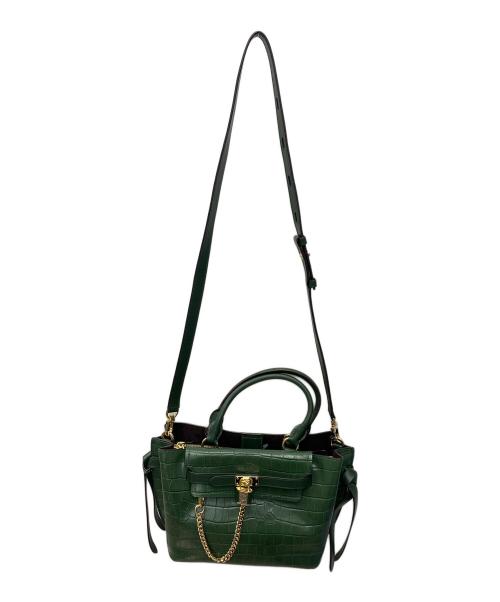 MICHAEL KORS（マイケルコース）MICHAEL KORS (マイケルコース) ハンドバッグ グリーンの古着・服飾アイテム