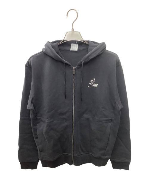 NEW BALANCE（ニューバランス）NEW BALANCE (ニューバランス) ジップパーカー ブラック サイズ:Sの古着・服飾アイテム