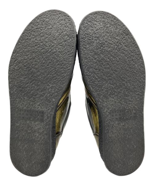 MM6 Maison Margiela（エムエムシックスメゾンマルジェラ）MM6 Maison Margiela (エムエムシックスメゾンマルジェラ) ローカットスニーカー ゴールド×ブラック サイズ:25.5の古着・服飾アイテム