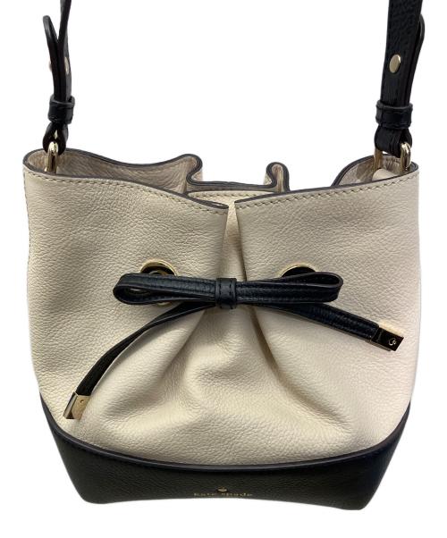Kate Spade（ケイトスペード）Kate Spade (ケイトスペード) ショルダーバッグ ベージュ×ブラックの古着・服飾アイテム