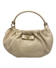 Salvatore Ferragamo（サルヴァトーレ フェラガモ）の古着「ハンドバッグ」｜ベージュ