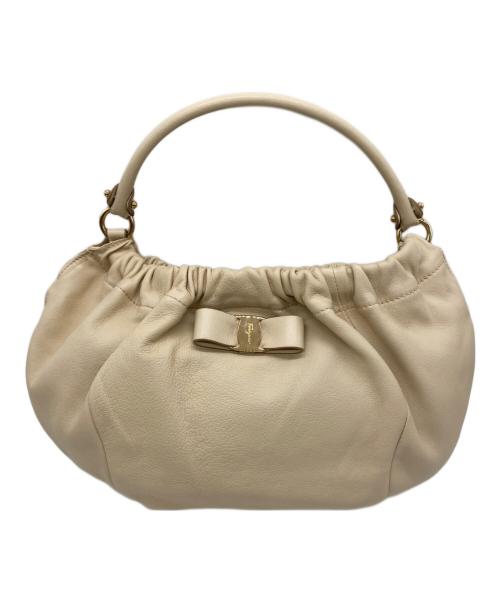 Salvatore Ferragamo（サルヴァトーレ フェラガモ）Salvatore Ferragamo (サルヴァトーレ フェラガモ) ハンドバッグ ベージュの古着・服飾アイテム