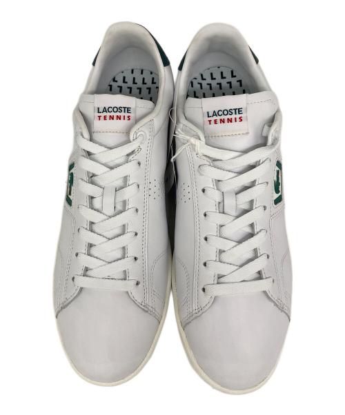 LACOSTE（ラコステ）LACOSTE (ラコステ) ローカットスニーカー ホワイト×グリーン サイズ:27cm 未使用品の古着・服飾アイテム
