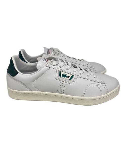 LACOSTE（ラコステ）LACOSTE (ラコステ) ローカットスニーカー ホワイト×グリーン サイズ:27cm 未使用品の古着・服飾アイテム