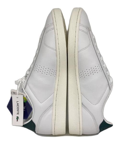 LACOSTE（ラコステ）LACOSTE (ラコステ) ローカットスニーカー ホワイト×グリーン サイズ:27cm 未使用品の古着・服飾アイテム