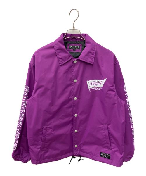 EVILACT（イーヴルアクト）EVILACT (イーヴルアクト) コーチジャケット パープル サイズ:Lの古着・服飾アイテム