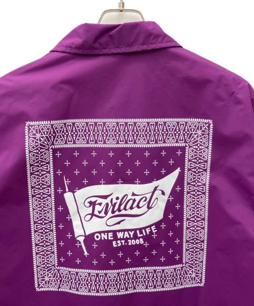 EVILACT（イーヴルアクト）EVILACT (イーヴルアクト) コーチジャケット パープル サイズ:Lの古着・服飾アイテム