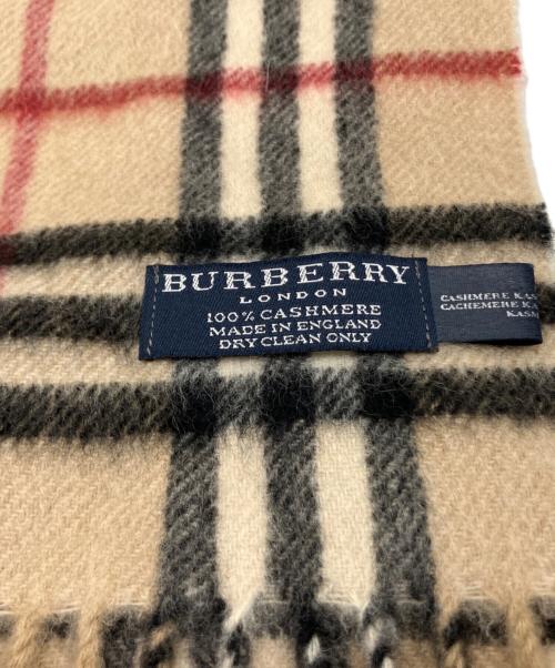 BURBERRY LONDON（バーバリーロンドン）BURBERRY LONDON (バーバリーロンドン) カシミヤマフラー ブラウンの古着・服飾アイテム