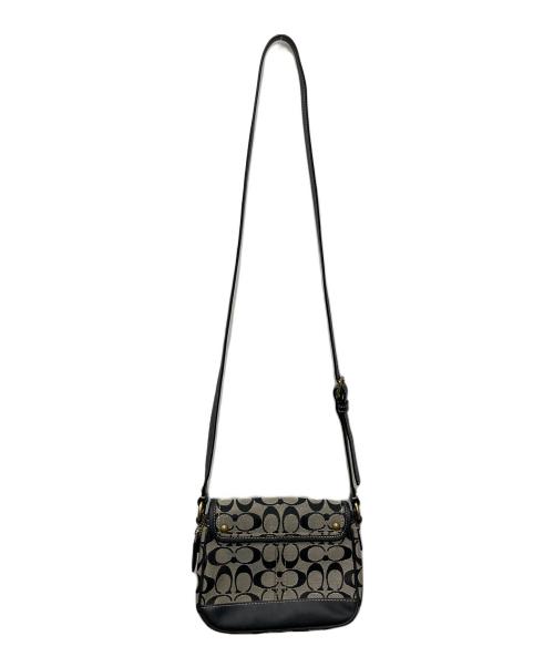 COACH（コーチ）COACH (コーチ) ショルダーバッグ ブラック×ベージュの古着・服飾アイテム