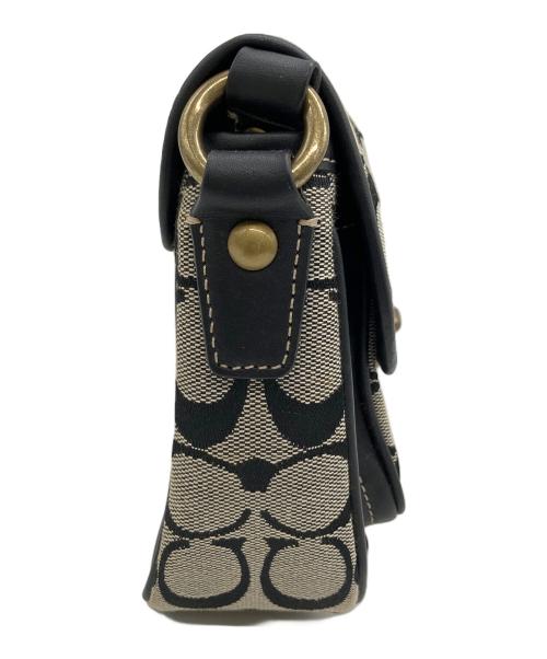 COACH（コーチ）COACH (コーチ) ショルダーバッグ ブラック×ベージュの古着・服飾アイテム